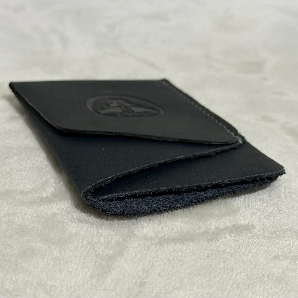 Leather Slim Wallet Minimalist Card Holder Lightweight‎ Everyday Classic Black